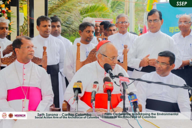 Press Conference to addrssing the EnvironmentalIssues in Archdiocese of Colombo
