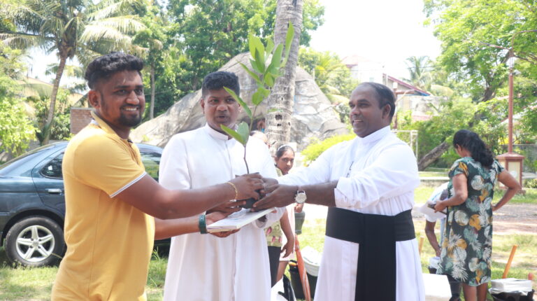 Long-term plants were distributed from the Food security project for Thibbathugoda, Kurana, and BCI Campus by Rev. Fr. Heshan director Seth Sarana Caritas Colombo. On 08th May 2024.